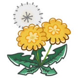 【生活・植物・花・春】たんぽぽとわたげのかわいいフリーイラスト